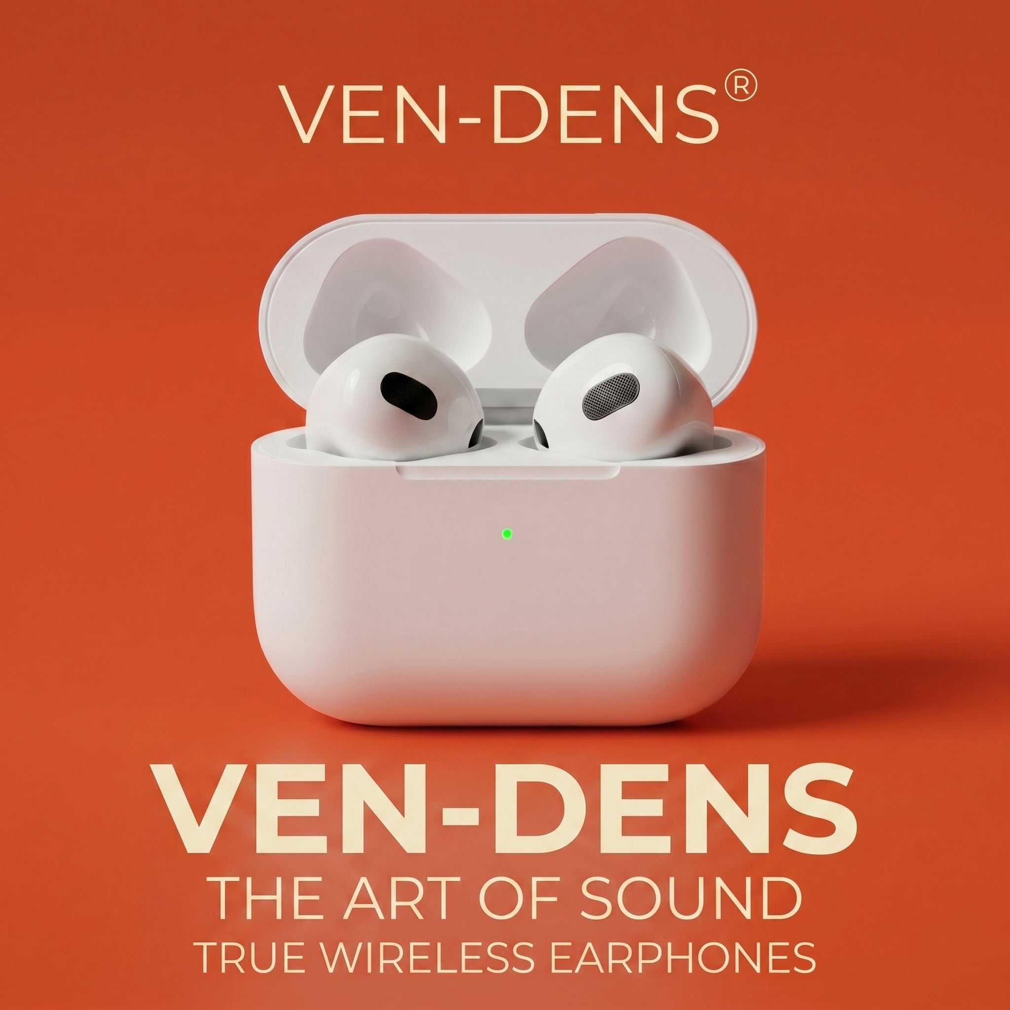 VEN-DENS UK Original 3rd Gen True Wireless Earbuds – Stereo Sound, Wireless V5.4 & Long Battery Life